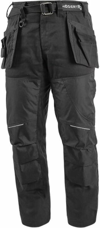 HOEGERT TECHNIK NEKAR Рабочие штаны с карманами в виде кобуры, черные, размер XL HT5K356-XL