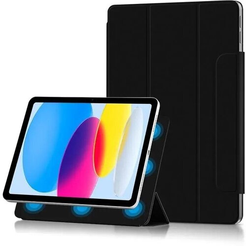 Чехол-книжка Comma Rider Series Double Sides Magnetic Case with Penсil slot для iPad 10 10.9 (2022), черный чехол книжка comma rider series double sides magnetic case with pencil slot для ipad air 5 2022 ipad pro 11 2022 цвет dark green