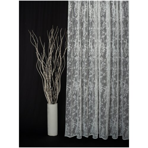 Тюль в гостиную, в зал, в спальню, в гостиную, в кухню, в комнату, в веранду 265х400 см 1 шт.