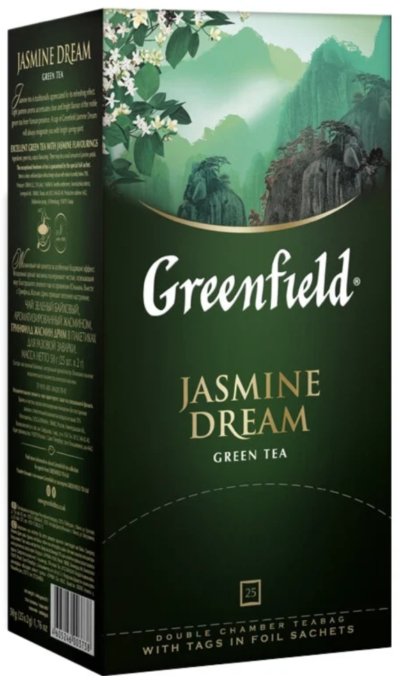 Чай зеленый Greenfield Jasmine Dream 25 пакетиков