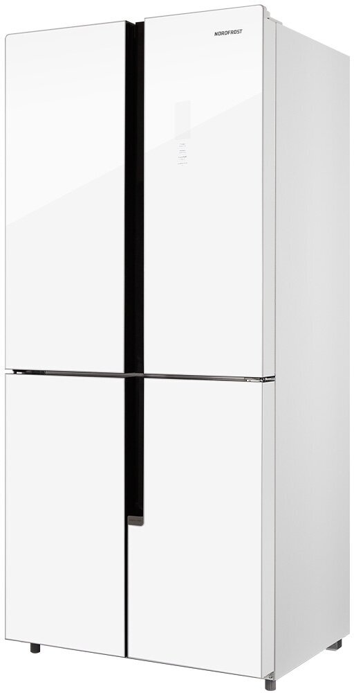Холодильник NORDFROST RFQ 510 NFGW inverter, Cross Door, 470 л, белое мерцающее стекло - фотография № 4