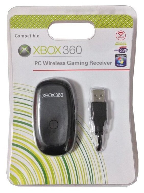 Беспроводной ресивер Xbox 360 Wireless Gaming Receiver for Windows (черный)