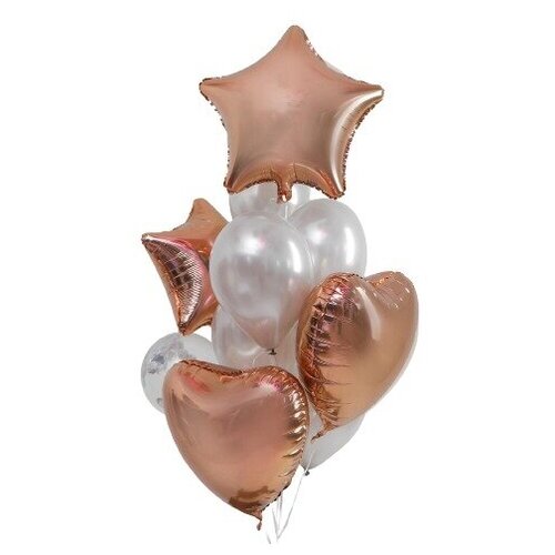 фото Набор шаров "розовое золото", в наборе 11 шт. leti