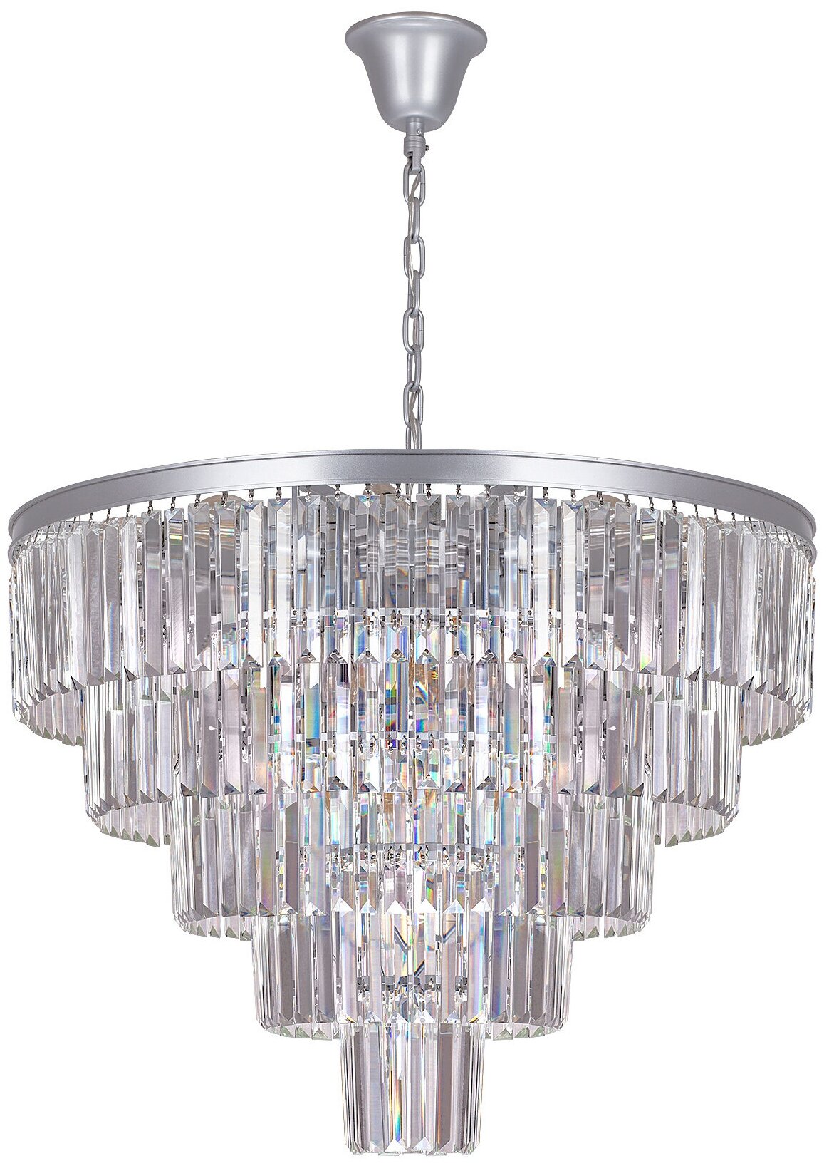 Люстра Mak-interior Odeon 5 rings silver