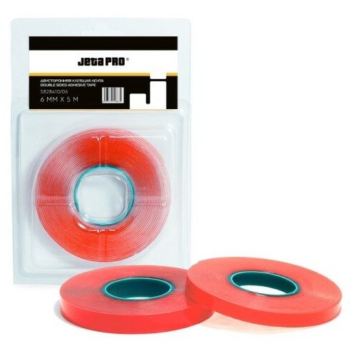 Клейкая лента Jeta Pro 5828410 двухсторонняя 1 мм х 12 мм x 5 м