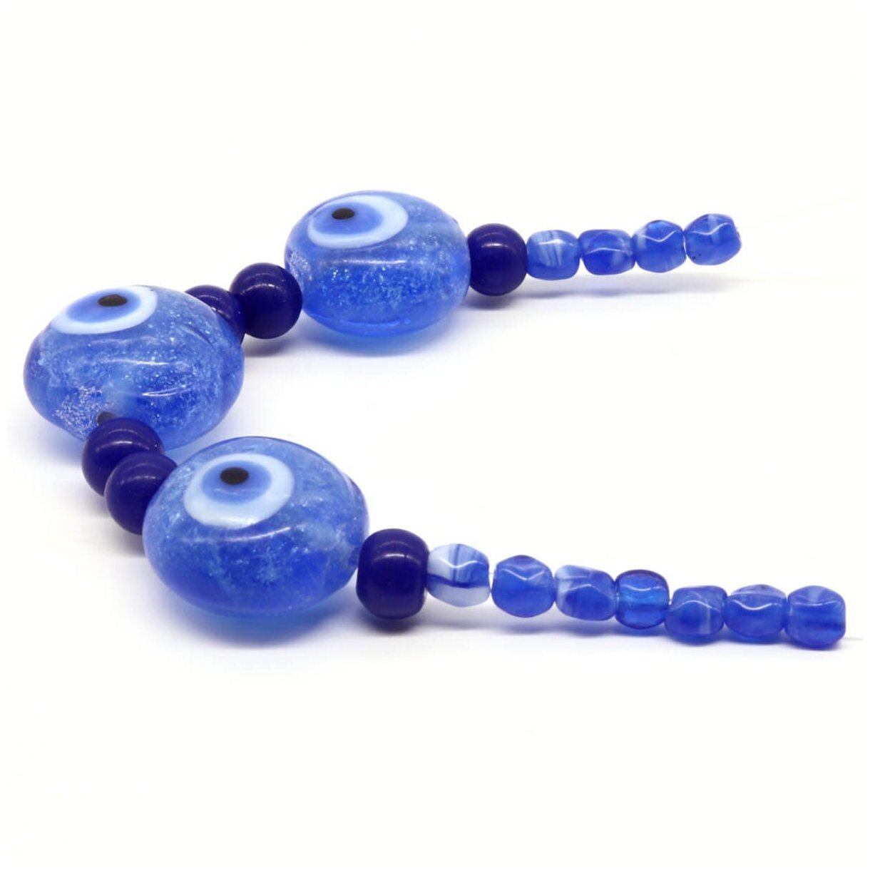 Бусины для рукоделия из стекла набор, 28 шт, Astra&Craft (TR-2163)