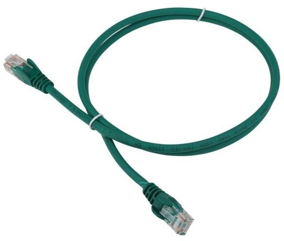 Патч-корд RJ45 - RJ45, 4 пары, UTP, категория 5е, 5 м, зеленый, LSZH, LANMASTER