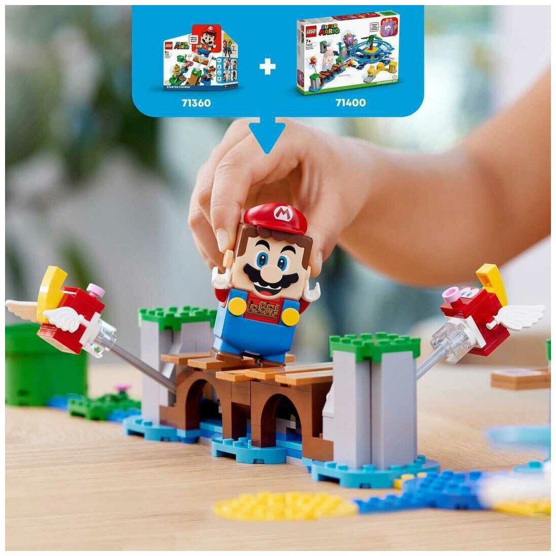 Конструктор LEGO Super Mario 71400 Дополнительный набор Пляжное веселье огромного ежа, 536 дет. - фото №13