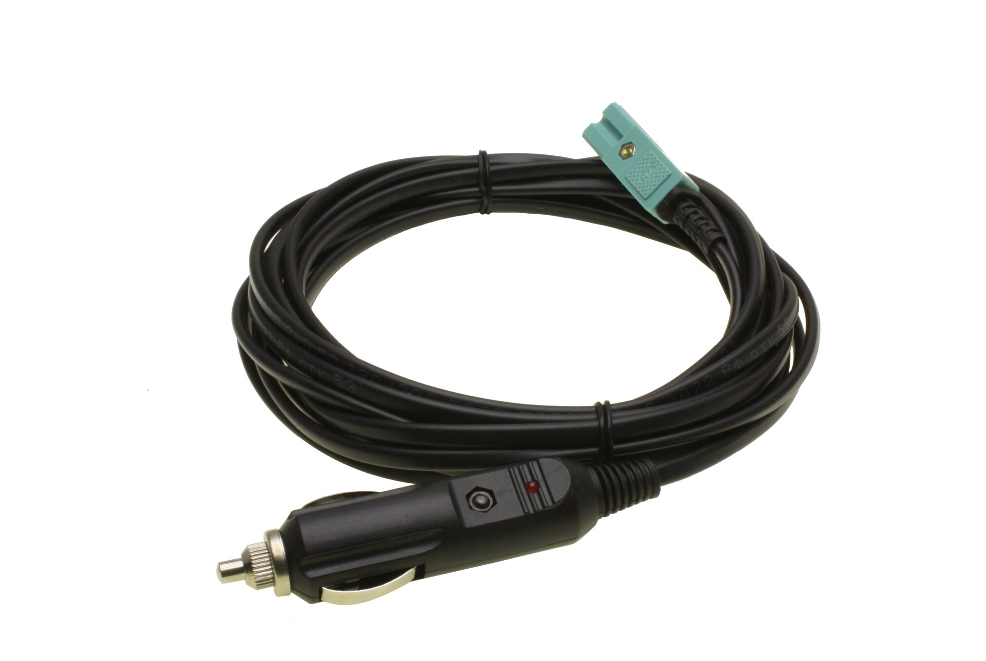 Переходник (кабель) разъем прикуривателя 12V - 2pin, 5м, для подключения автомобильного холодильника, нагревателя к автомобильной сети питания 12V — фото 2