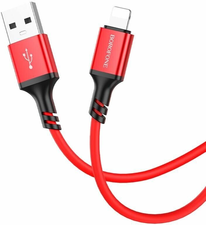 Кабель USB iPhone Lightning Borofone BX83 <красный>