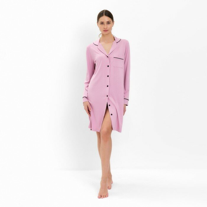 Сорочка женская MINAKU: Home collection цвет розовый, размер 50 - фотография № 1