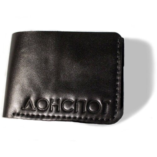 фото Кошелек "донспот" из натуральной кожи, ручная работа ( 11,5х9 см) портмоне бифолд
