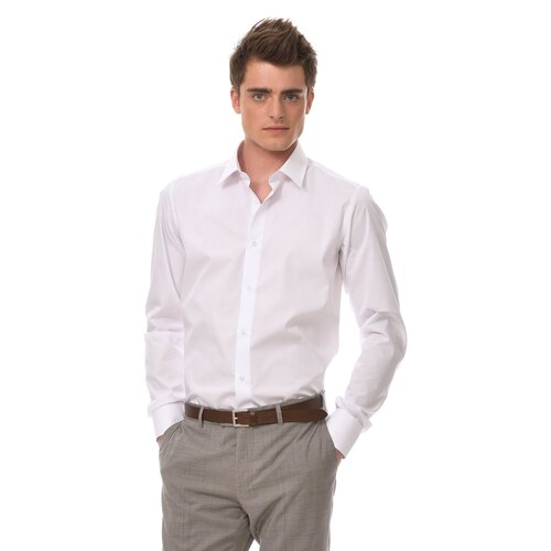 фото Мужская рубашка dave raball 007485 sf, размер 43 188-194, белая гладь