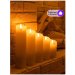 Свечи светодиодные на батарейках/электрические/новогодние/набор свечей из 5шт/ночник от Fabzone - изображение