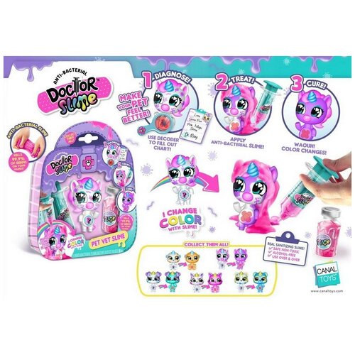 фото Набор для экспериментов canal toys doctor slime позаботься о своем питомце