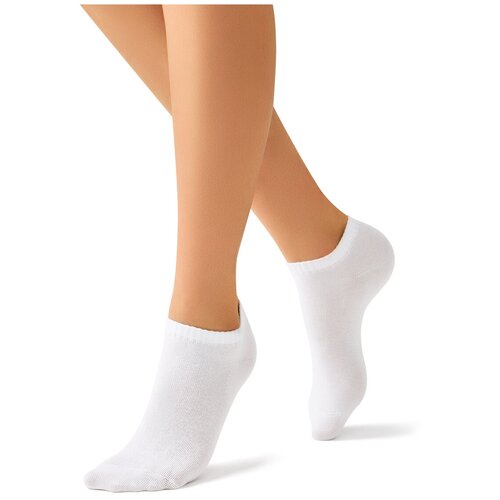 фото Женские носки omsa укороченные, 12 пар, размер 23, белый