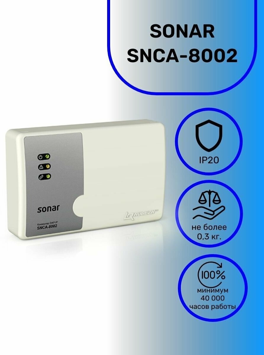 Модуль ввода/вывода сигналов Sonar SNCA-8002