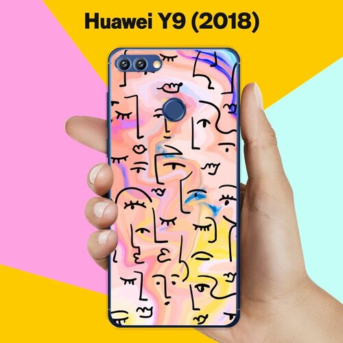 Силиконовый чехол на Huawei Y9 (2018) Узор 70 / для Хуавей У9 2018
