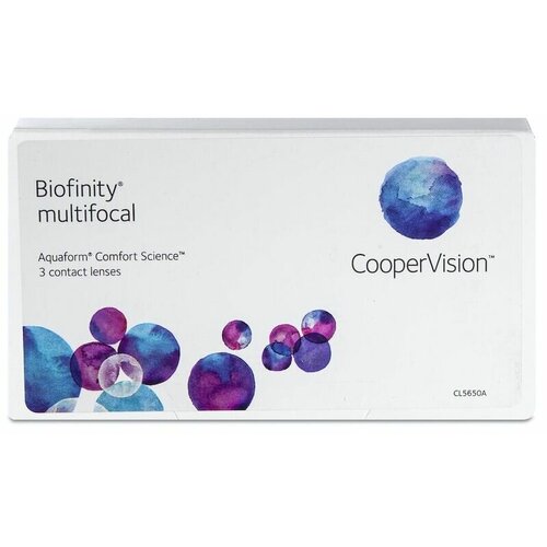 Контактные линзы CooperVision Biofinity Multifocal, 3 шт., R 8,6, D -5,75, ADD: +1.50 D