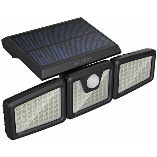 Прожектор BlitzWolf BW-OLT4 3 Heads Adjustable Solar Sensor Flood Light 18000 mAh Black