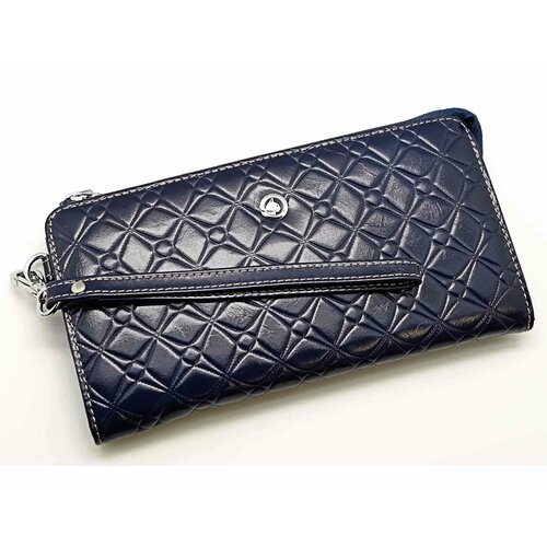 фото Кошелек sergio valentini, фактура тиснение, синий