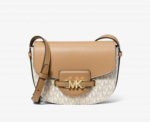 Сумка кросс-боди MICHAEL KORS 105037, фактура зернистая, коричневый, бежевый