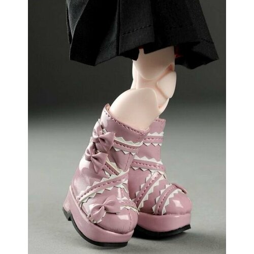 Сапожки Dollmore French Ribbon Boots (Французские ленты розовые для кукол Доллмор 26 см)