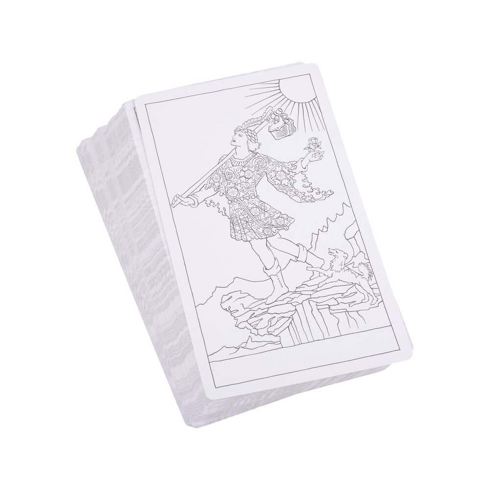 Таро Уэйта в контурах 78 карт для раскрашивания и медитации - фото №12
