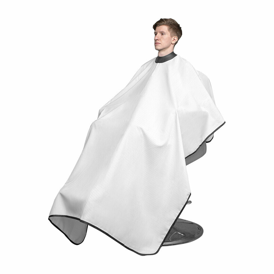 фото Профессиональный Пеньюар с неопреновым воротником REBEL BARBER Dark Obsidian