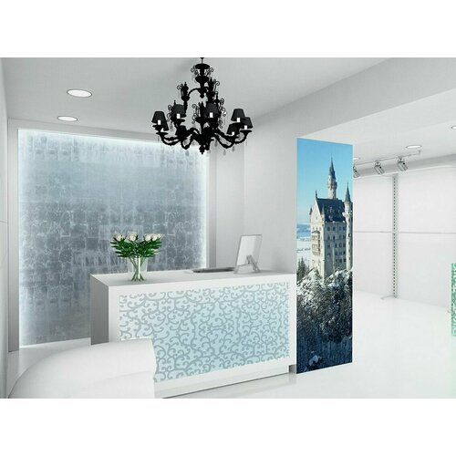 Фотообои флизелиновые на стену , в интерьер, декор DIVINO Decor Замок на горе 100х270