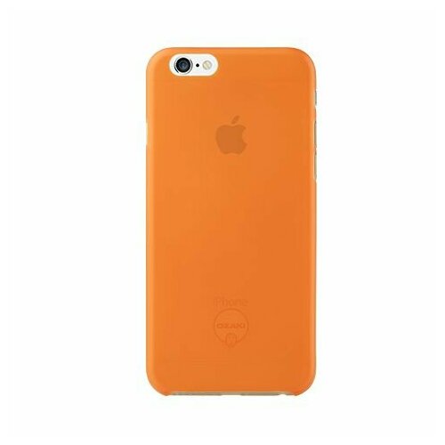 Чехол пластиковый Ozaki O! coat Jelly на Apple iPhone 6. Цвет: оранжевый.