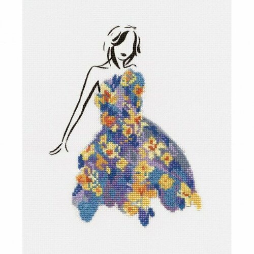 Daffodil Dance #BK1792 DMC Набор для вышивания 14 х 19 см Счетный крест