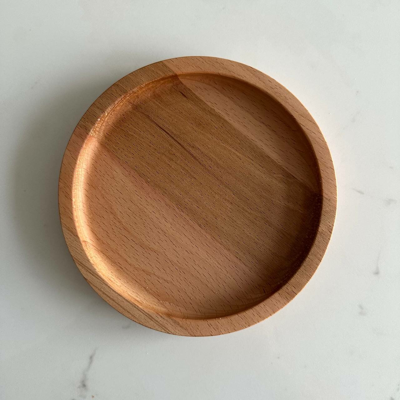 фото Менажница круглая СК "Сильвана" из массива бука с 1 секцией 16 см