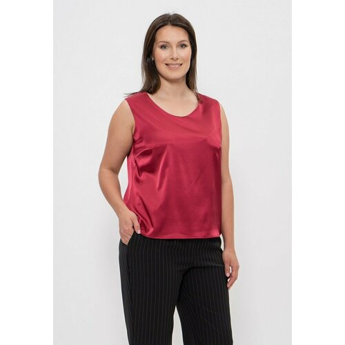 фото Топ cleo, размер 58, бордовый