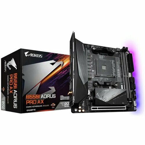 Материнская плата AM4 Gigabyte B550I Aorus Pro AX 12 2140600₽