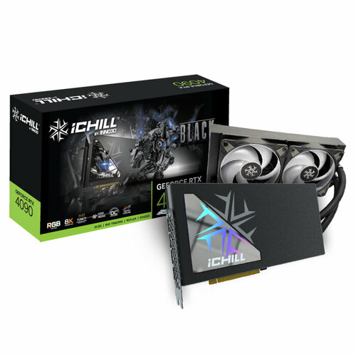 ICHILL RTX4090 ICHILL BLACK 24GB GDDR6X 384-bit DPx3 HDMI Water Cooling RTL C4090B-246XX-18330005