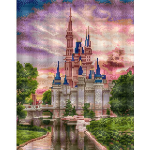 фото Алмазная мозаика сказочный замок 40x50 см. paintboy