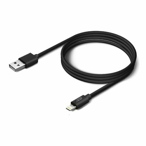 Кабель BORASCO Lightning (m) - USB (m), 3м, 2A, черный [50131]