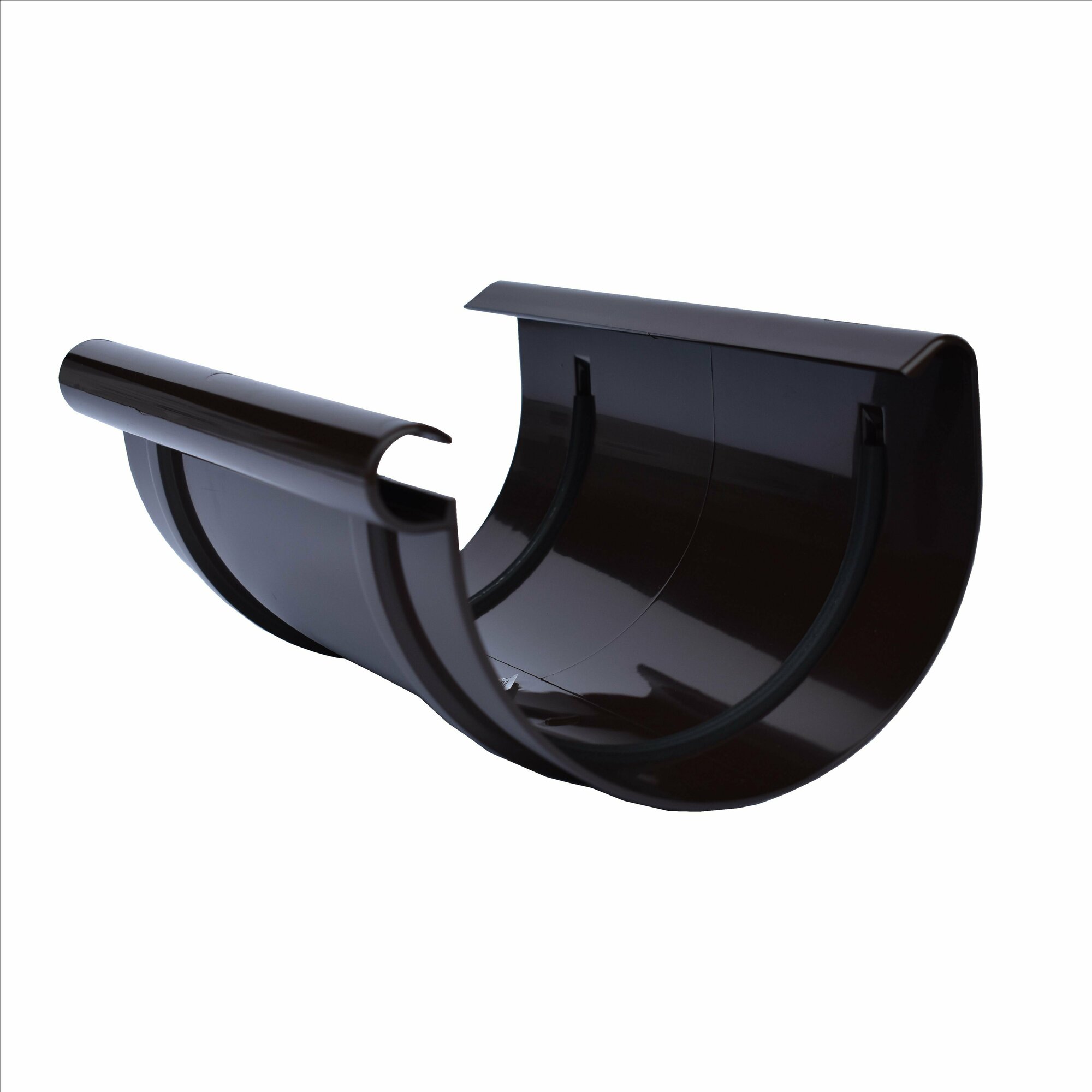 фото Муфта желоба 100 мм коричневая BRYZA 61-032