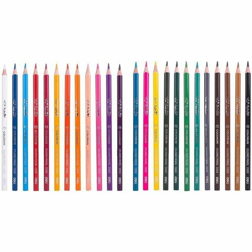 Карандаши цветные 24 цвета Deli ColoRun (L=175мм, 3гр), 24 уп.