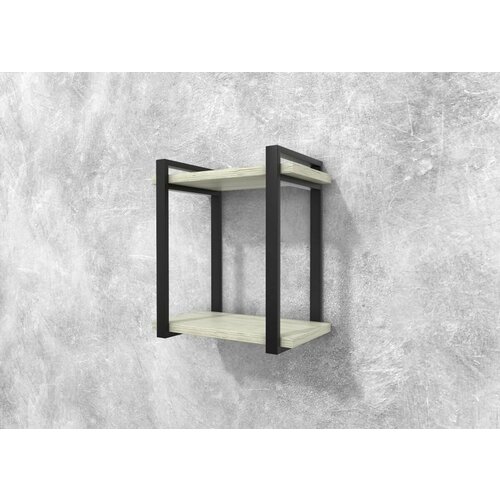 Полка Айсберг Лофт 40 черныйдуб крафт белый 4990₽