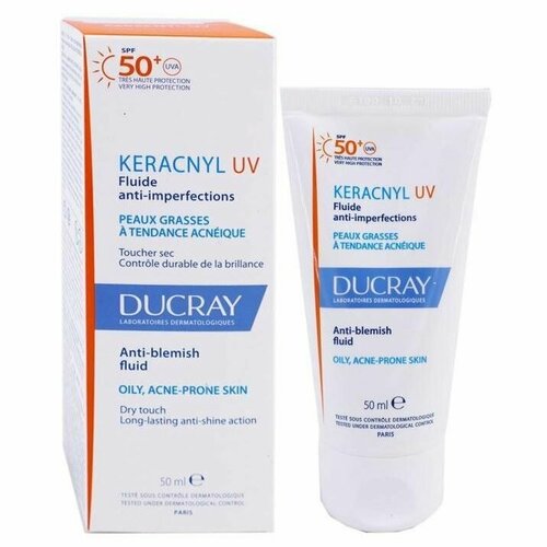 Дюкрэ Керакнил UV 50+ Флюид для жирной кожи SPF50+ 50мл