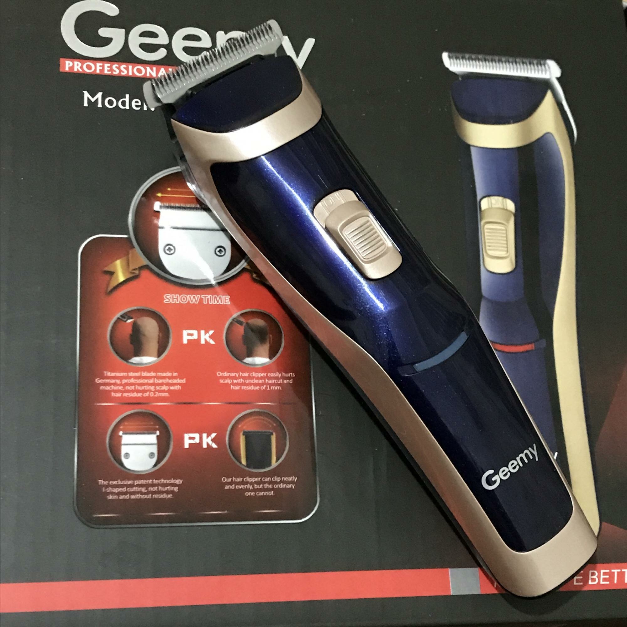 Машинка для стрижки GEEMY GM-6005, автономная/от сети, 0,10-12мм, нержавеющая сталь