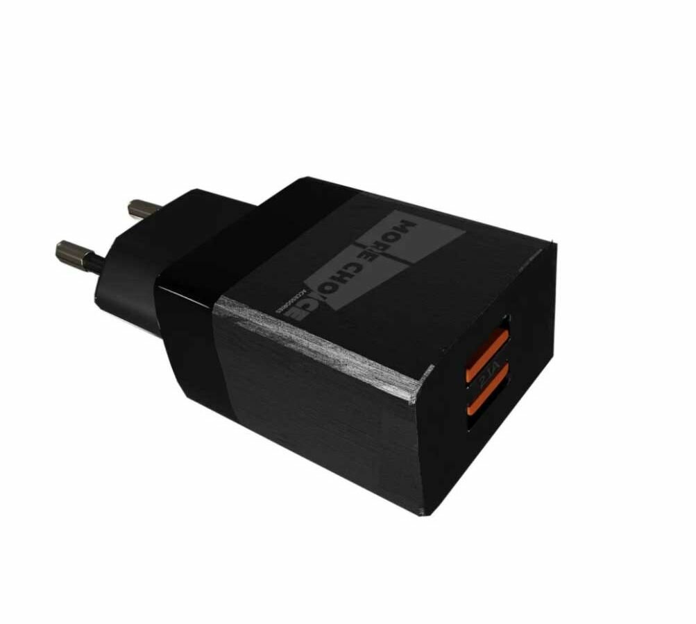 Сетевое зарядное устройство More choice 2USB 2.1A для Lightning 8-pin NC24i (Black)