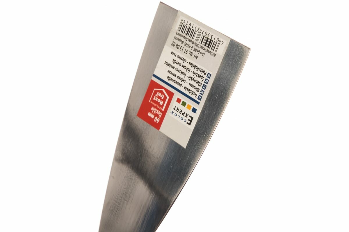 шпатель малярный COLOR EXPERT нерж. Сталь пластик. ручка 60м, арт.91130602 - фото №4