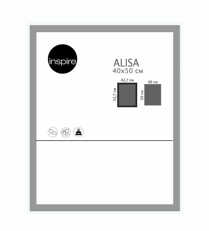фото Рамка Inspire Alisa 40x50 см цвет серый