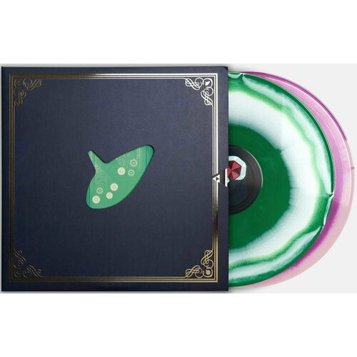 Hero Of Time OST из The Legend Of Zelda: Ocarina Of Time (Green-Purple White Splatter Limited Soundtrack) Зеленая и Фиолетовая с Белыми брызгами Виниловая Пластинка, Саундтрек Зельда