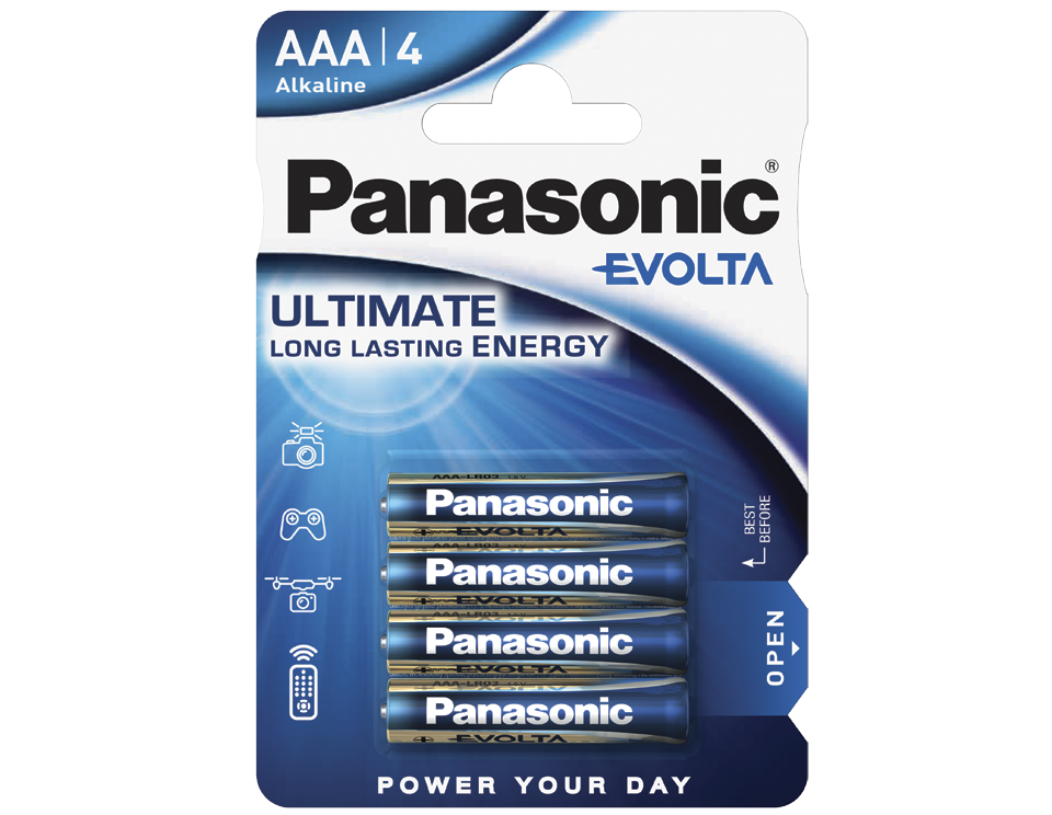 Батарейки Panasonic Evolta AAA Bli Alkaline, 4 шт. (LR03EGE/4BP) - фото №8
