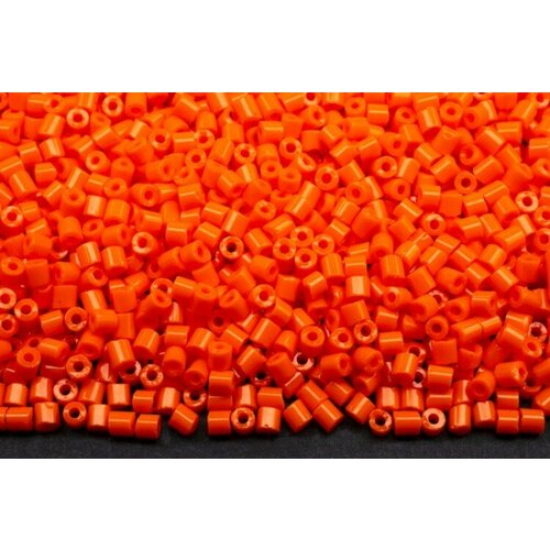 Бисер чешский PRECIOSA рубка 0,5(1,25мм) 93140 оранжевый непрозрачный, 50г