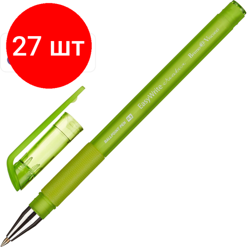 Комплект 27 штук, Ручка шариковая неавтомат. easywrite. creative, с манж, 20-0042 комплект 45 штук ручка шариковая неавтомат easywrite ice 0 5мм синяя манж 20 0208